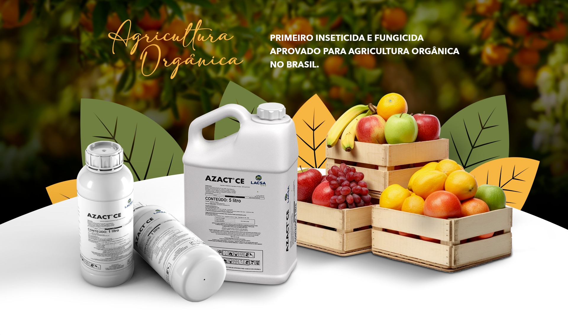 AZACT CE — Primeiro inseticida e fungicida aprovado para agricultura orgânica no Brasil